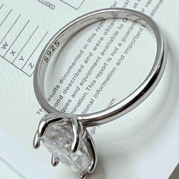 2ct Marquise Moissanite Diamond Ring Solid 925 silver - Picture 4 of 13